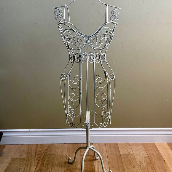Petite Vintage Decorative Wire Dress Form / Accent Piece - Picture 1 of 12